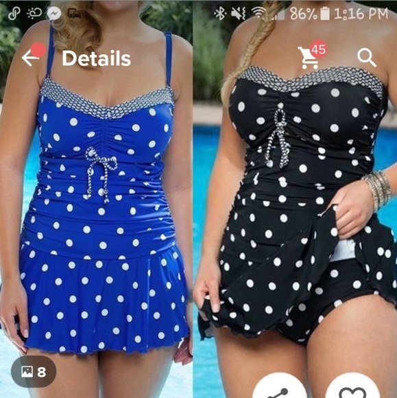 NWT "Miss Lisa" Plus Size 2 piece Swim Suit - Picture 2 of 7